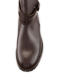 Manolo Blahnik Sulgamba Leather Ankle Boot