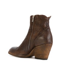 Officine Creative Textured Ankle Boots