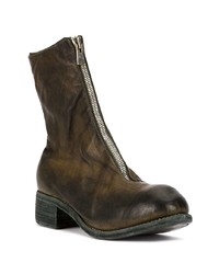 Guidi Zip Up Distressed Boots