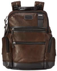 Tumi Alpha Bravo Knox Leather Backpack Backpack Bags