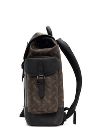 Coach 1941 Brown And Black Horse And Carriage Hitch Backpack