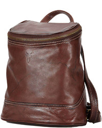 Frye Campus Small Leather Backpack Walnut