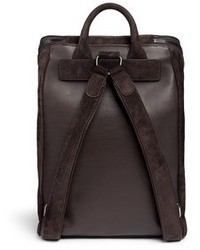 Giorgio Armani Leather Back Suede Backpack