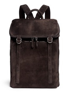 giorgio armani leather backpack