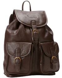 Leatherbay Leather Backpack With Pockets