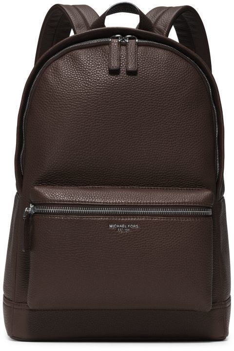 leather backpack michael kors