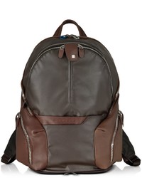 Piquadro Nylon Leather Computer Backpack