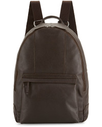 Cole Haan Pebbled Leather Backpack Chocolate
