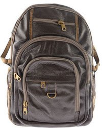 R R Leather Backpack 4 425 3d Black Commuter