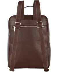 Barneys New York Saffiano Backpack Dark Brown Size Os
