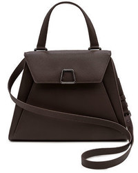 Akris Alba Structured Leather Top Handle Bag