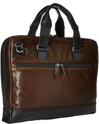 Tumi Alpha Bravo Leather Andrews Slim Brief Briefcase Bags