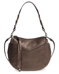 Jimmy Choo Artie Metallic Leather Hobo Bag Brown