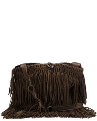 Dolce & Gabbana Vintage Fringed Knitted Bag