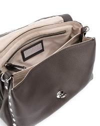 Zanellato Foldover Satchel With Silver Tone Hardware Details