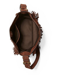 ralph lauren nubuck leather hobo bag