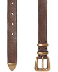 Brunello Cucinelli 25cm Brown Leather Belt