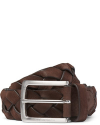Hugo Boss 35cm Brown Braided Leather Belt