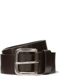 Dries Van Noten 35cm Dark Brown Leather Belt