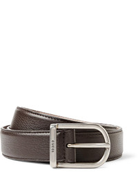 Gucci 3cm Dark Brown Leather Belt