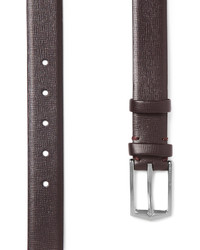 Burberry 3cm Wine Grained Leather Belt