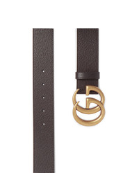Gucci 4cm Dark Brown Full Grain Leather Belt