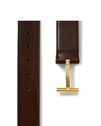 Tom Ford 4cm Dark Brown Leather Belt