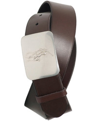 Polo Ralph Lauren Accessories Pony Plaque Leather Belt