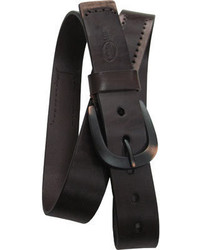 Amerileather Tumbled Leather Belt Dark Brown Leather Goods