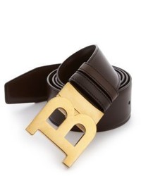 Bally B Buckle Leather Belt