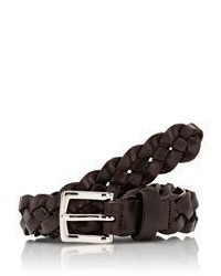 Barneys New York Braided Leather Belt