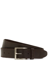 Brooks Brothers Matte Lizard Leather Belt