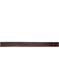 Y/Project Brown Croc Double Layer Belt