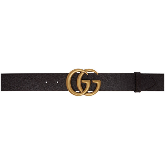 Gucci Brown Gg Belt, $460 | SSENSE | Lookastic