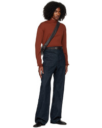Lemaire Brown Thin Belt