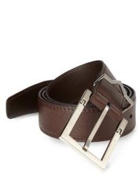 Versace Collection Textured Leather Logo Belt