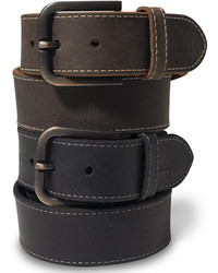 Timberland Contrast Stitch Leather Belt