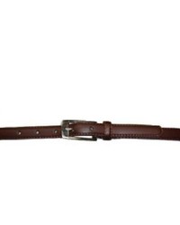CTM Skinny Leather Belt Brown Large