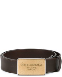 Dolce & Gabbana Logo Plaque Belt