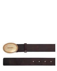 Dsquared2 35mm Vintage Effect Leather Belt