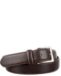 Santoni Grained Leather Belt