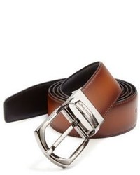 Ermenegildo Zegna Hand Buffed Calfskin Leather Belt