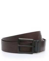 Hugo Boss James Or 40 Ps Leather Perforated Belt 42brown