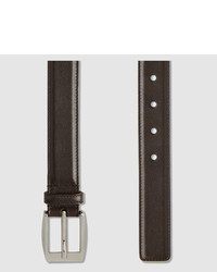 Gucci Leather Belt With Square Buckle