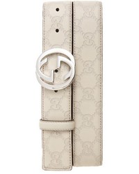 Gucci Logo Buckle Calfskin Leather Belt
