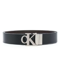 Calvin Klein Jeans Logo Buckle Leather Belt
