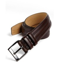 Mezlan Vaqueta Leather Belt Brown 42
