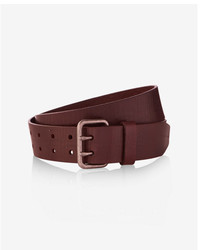 Express Mini Double Prong Buckle Leather Belt