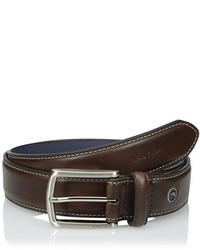 Nautica Feathered Edge With Double Stitch Casual Leather Belt