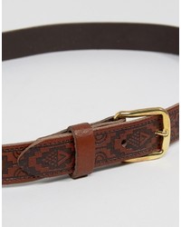 Reclaimed Vintage Embossed Leather Belt